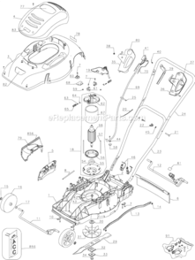 Page A Diagram and Parts List for  Black and Decker Lawn Mower